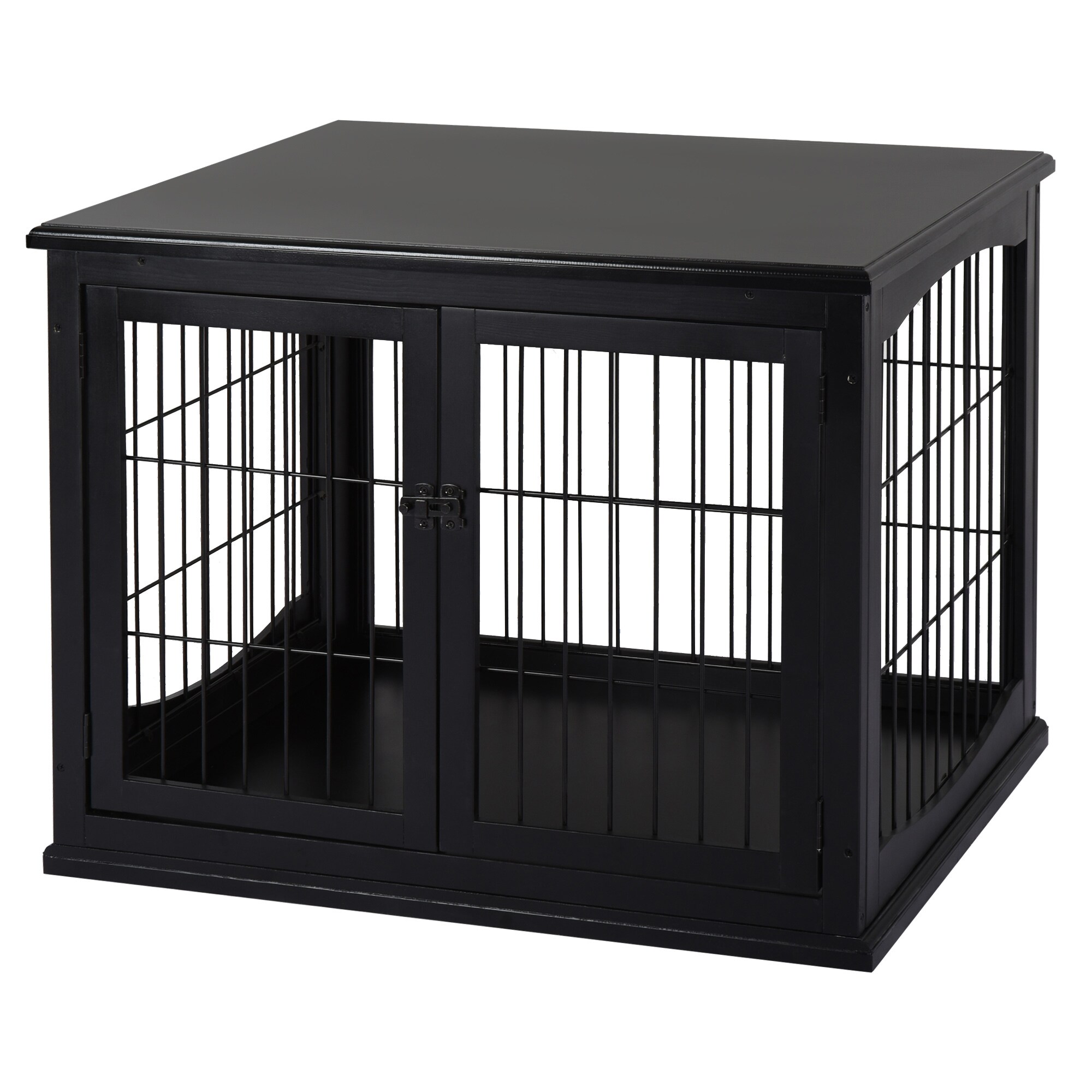 PawHut Hundekäfig mit 2 Türen 81 x 58,5 x 66 cm (BxTxH)