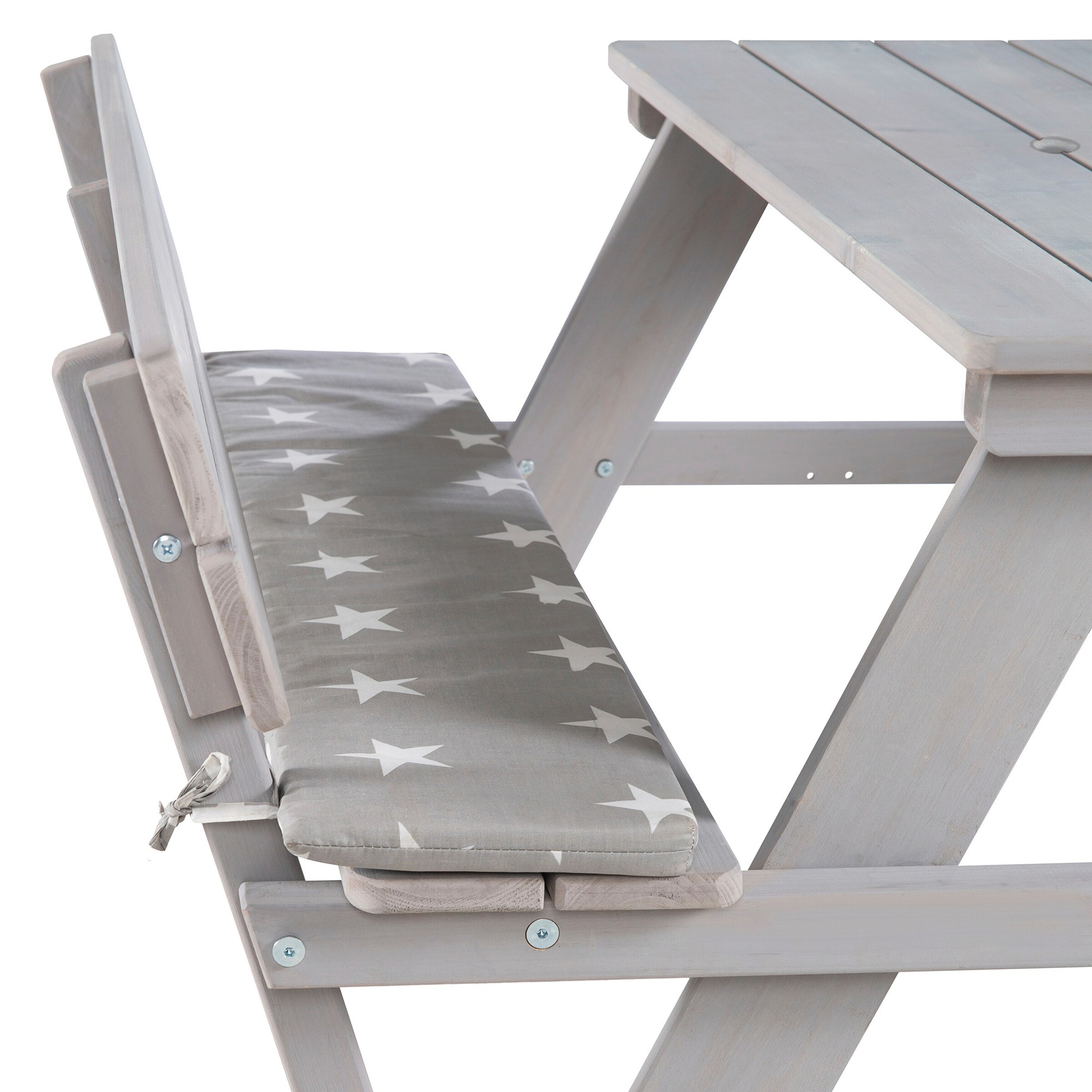 roba Kindersitzgruppe 'PICKNICK for 4' Outdoor +, mit Lehne, grau Outdoor +