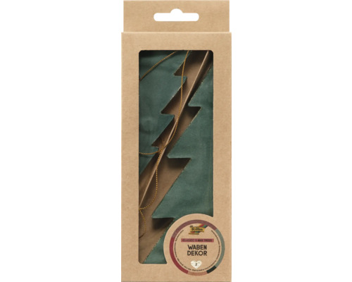 Honingraatdecoratie KLASSIEKE KERSTBOMEN - set van 2