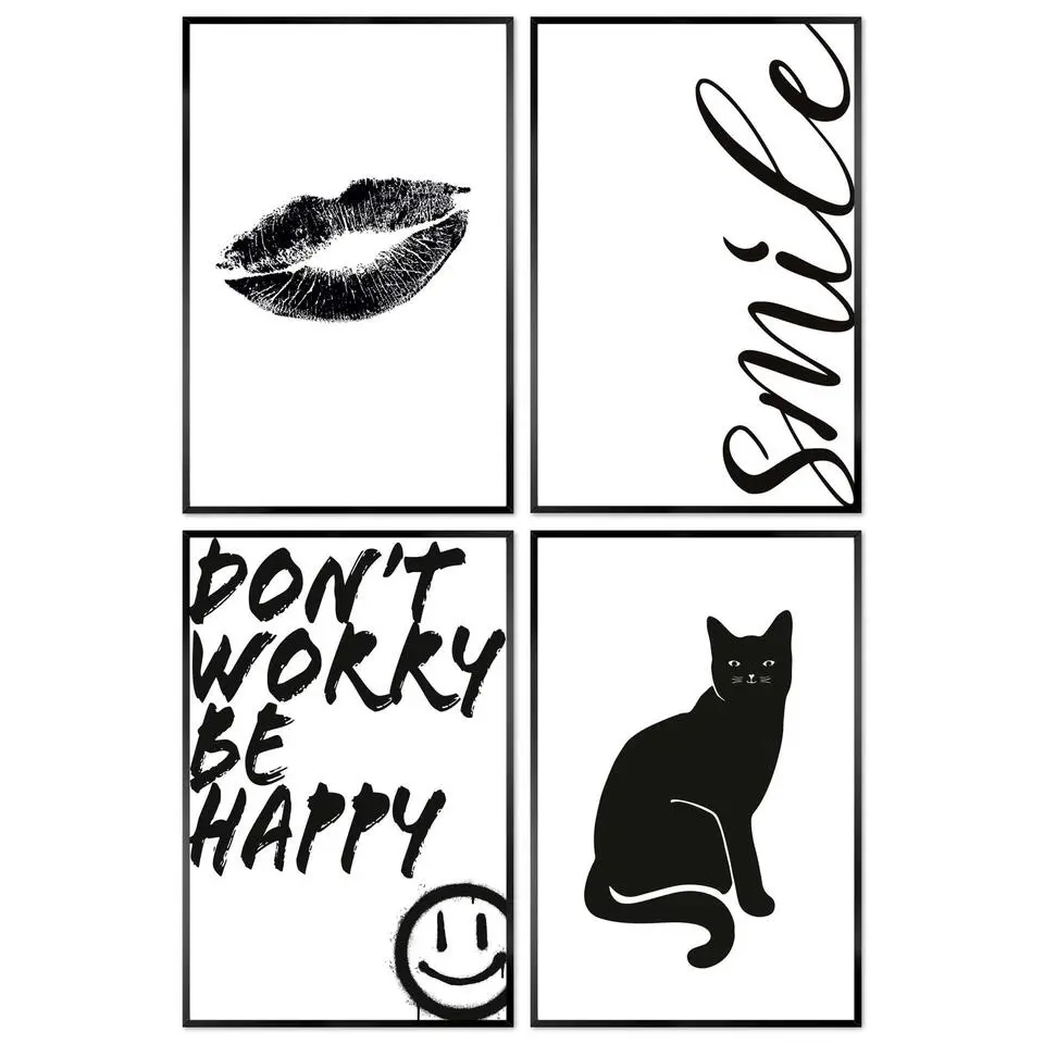 Set poster met lijst - Funky bundel
