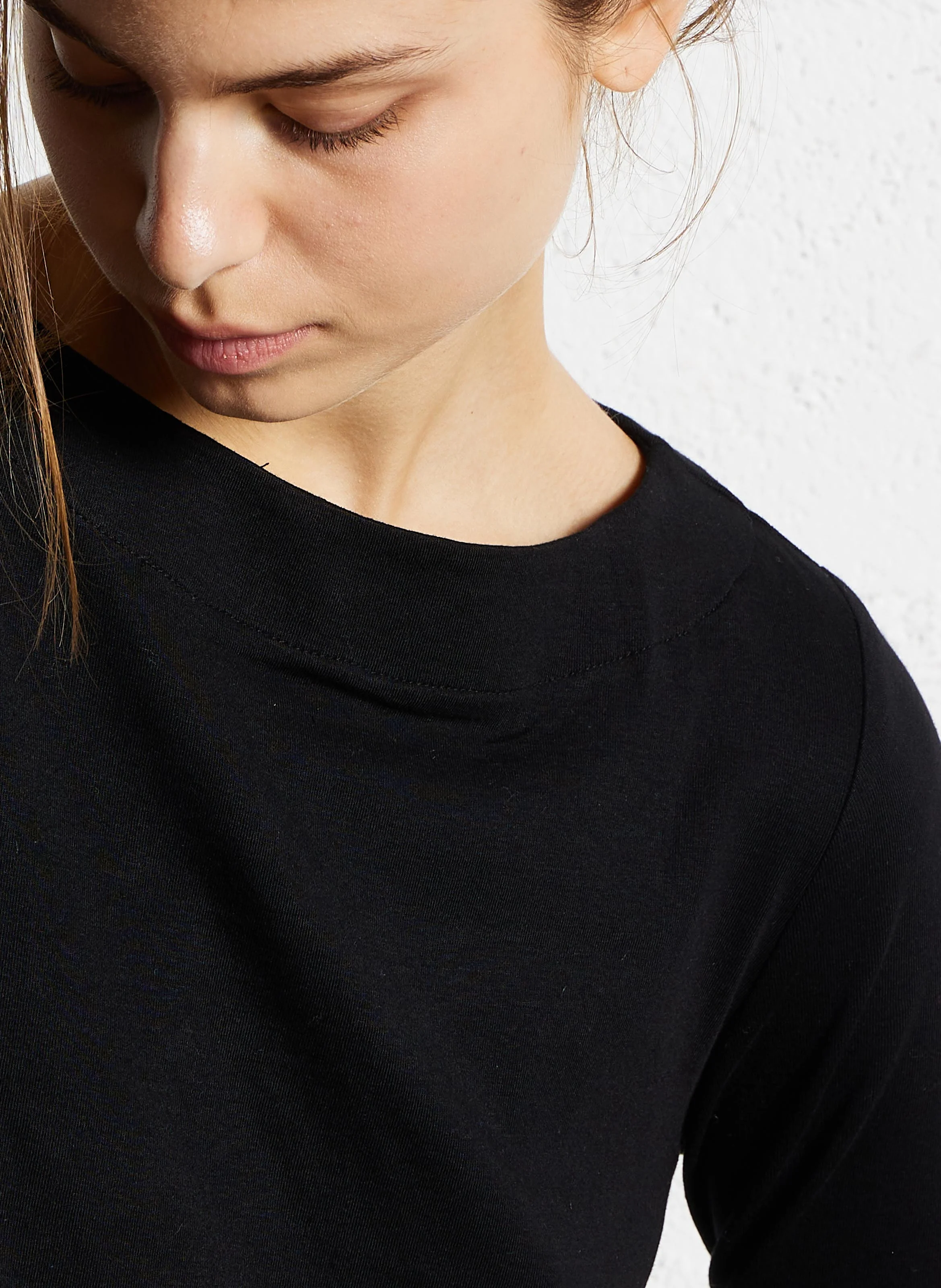 TANGUY - Tee-shirt droit col rond | Noir