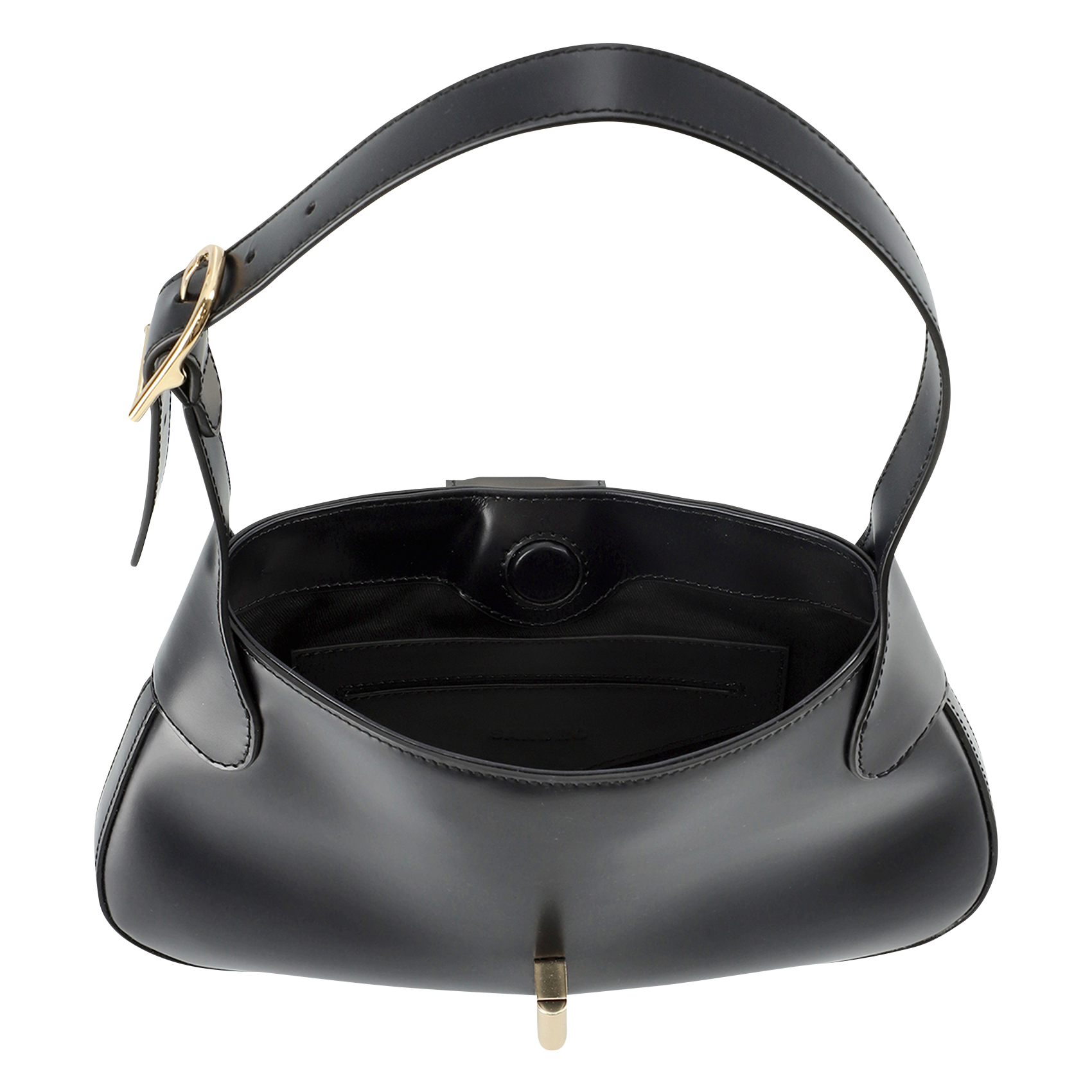 Sac en cuir lisse | Noir