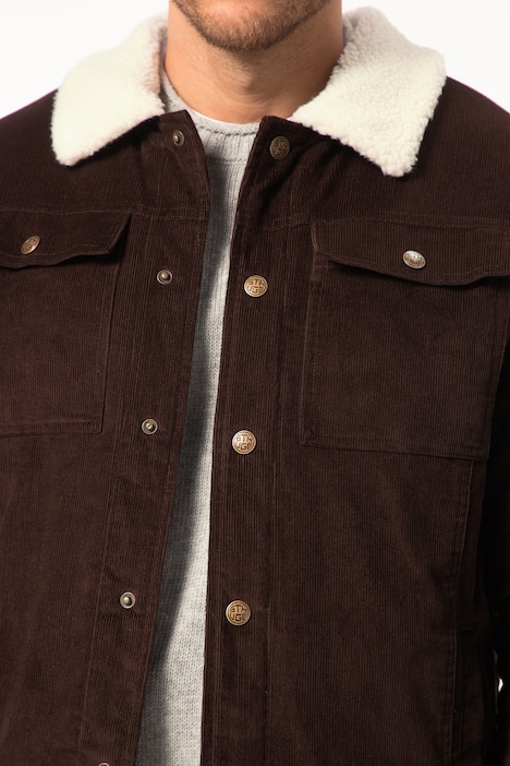 STHUGE Cordjacke, Teddykragen, Teddyfutter, bis 8 XL