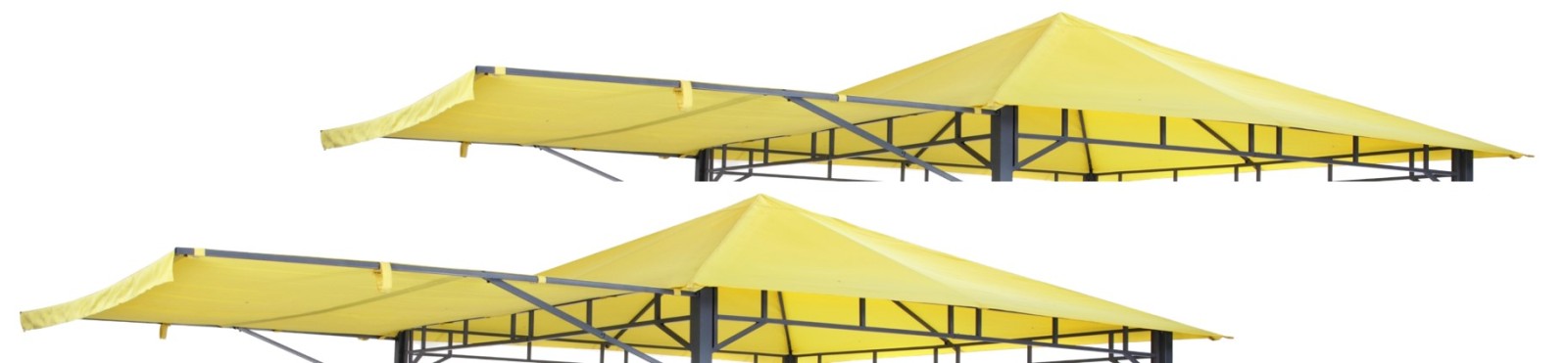 2 Dächer passend für Pavillon LEHUA - gelb
