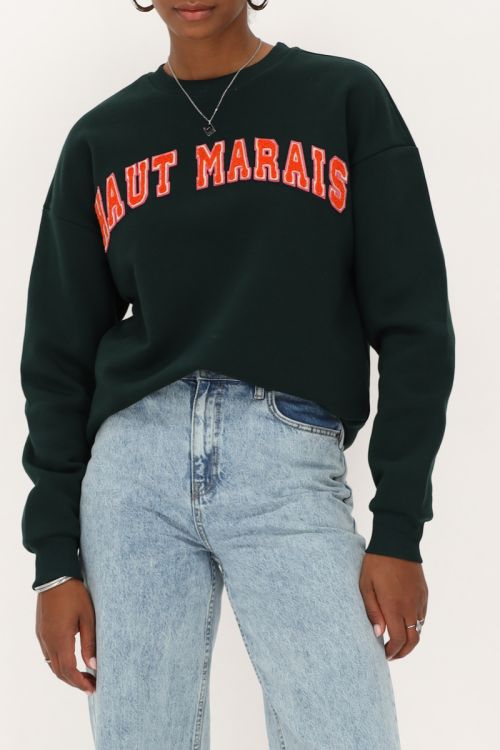 Donkergroene sweater 
