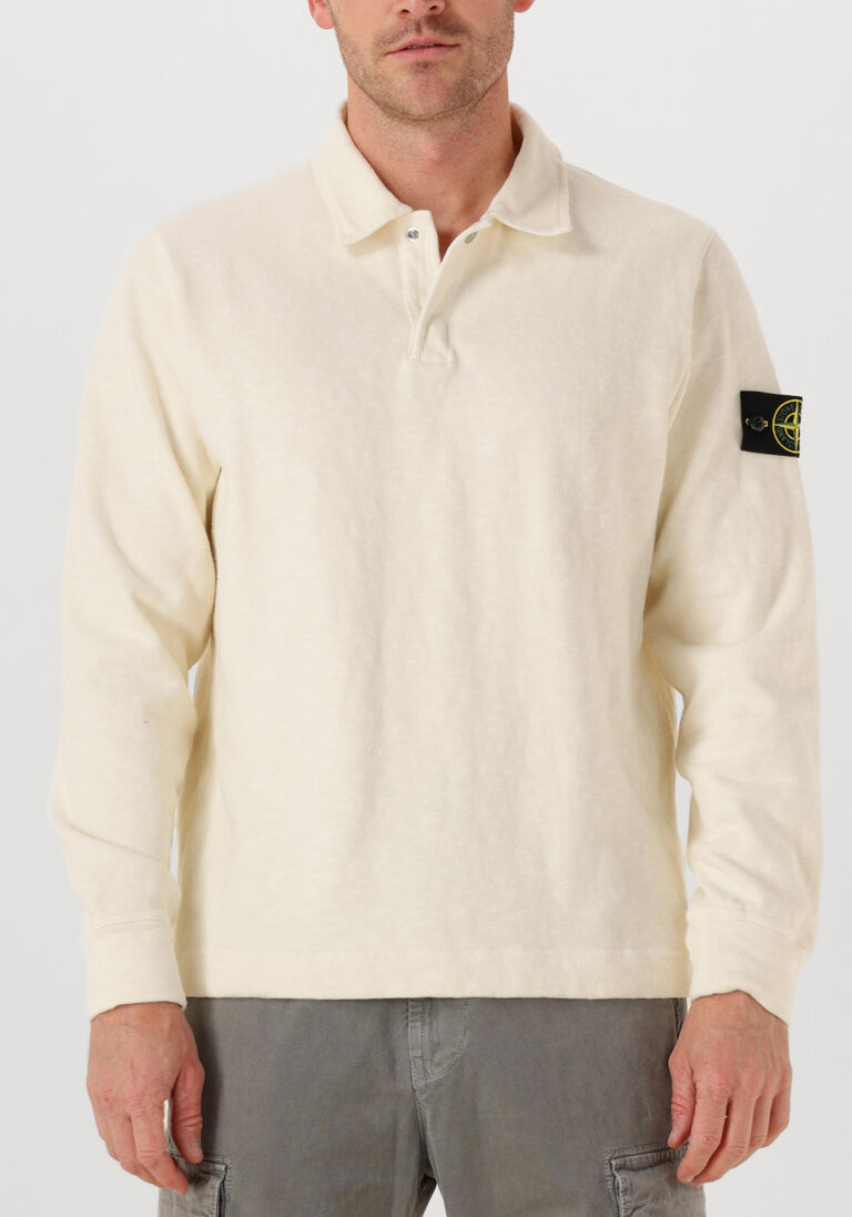 ecru stone island trui ls polo