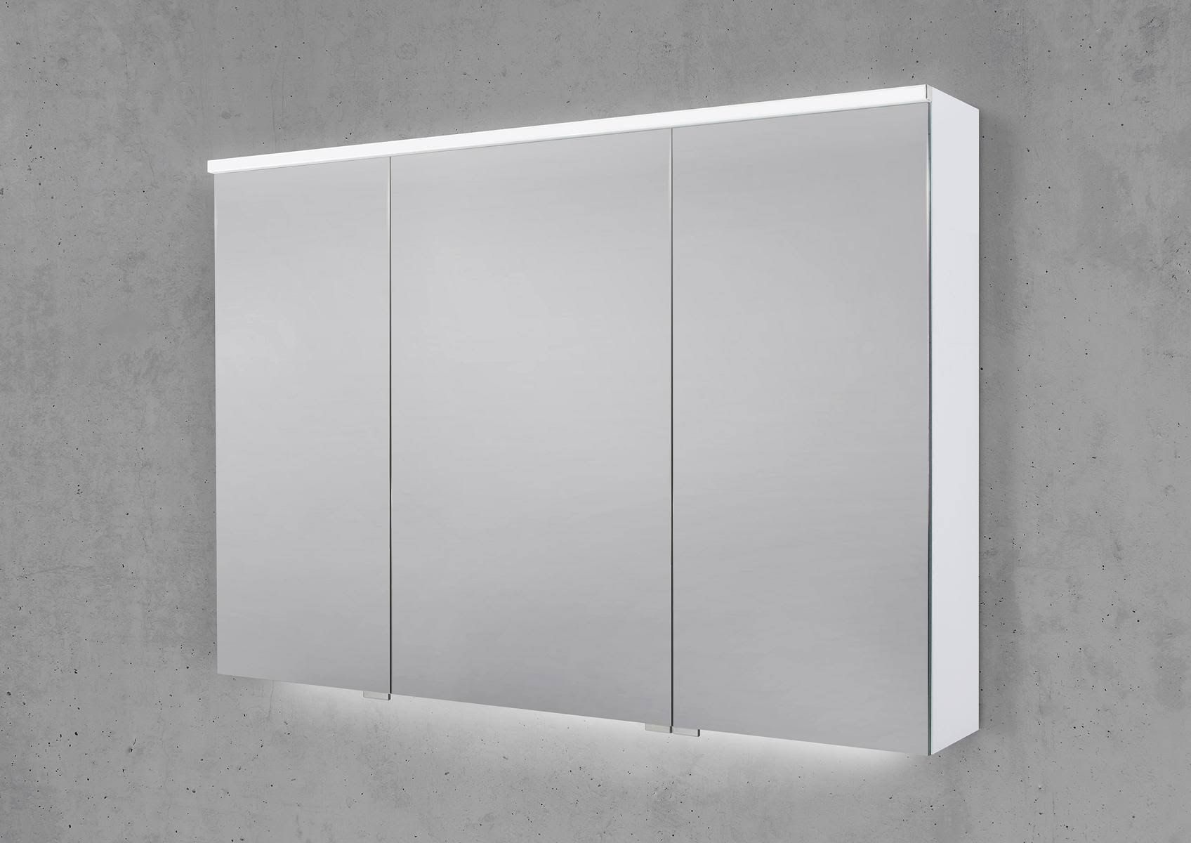Intarbad Spiegelschrank 100 cm 3 türig mit integrierter MULTI Light LED
