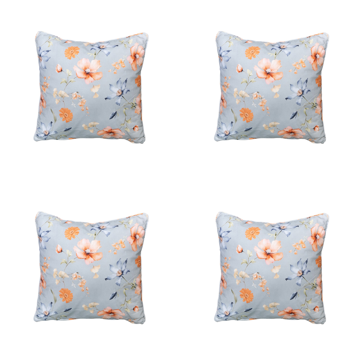 Madison Florina blue Sierkussen - Set van 4