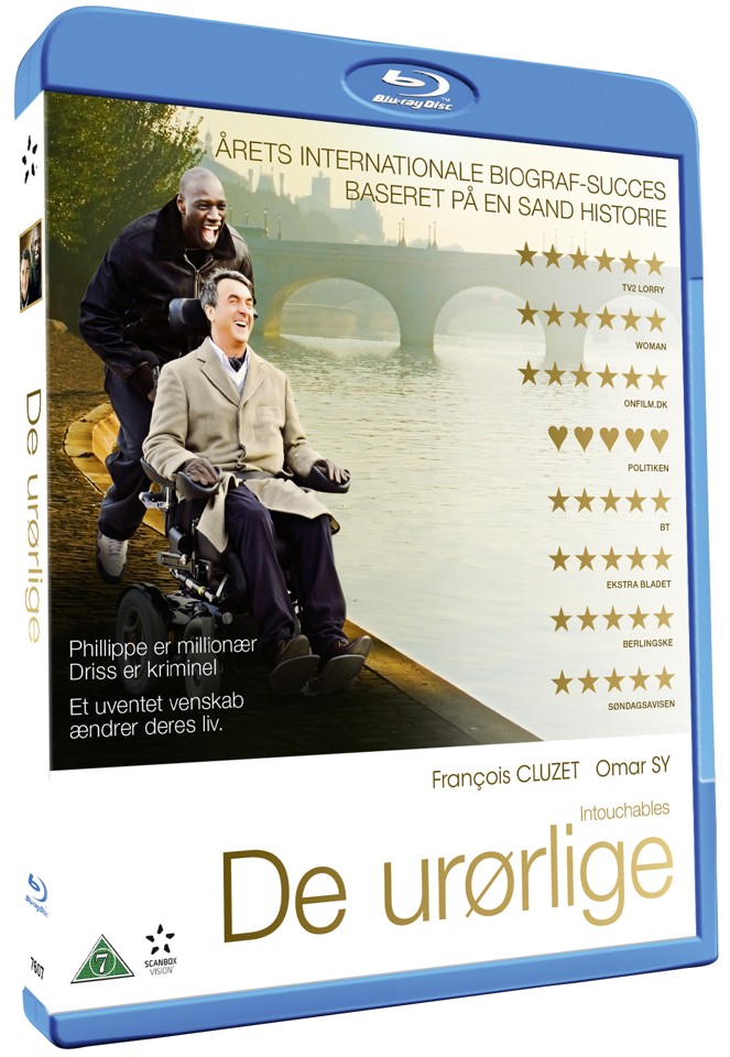 De Urørlige Blu ray - THE INTOUCHABLES Blu Ray