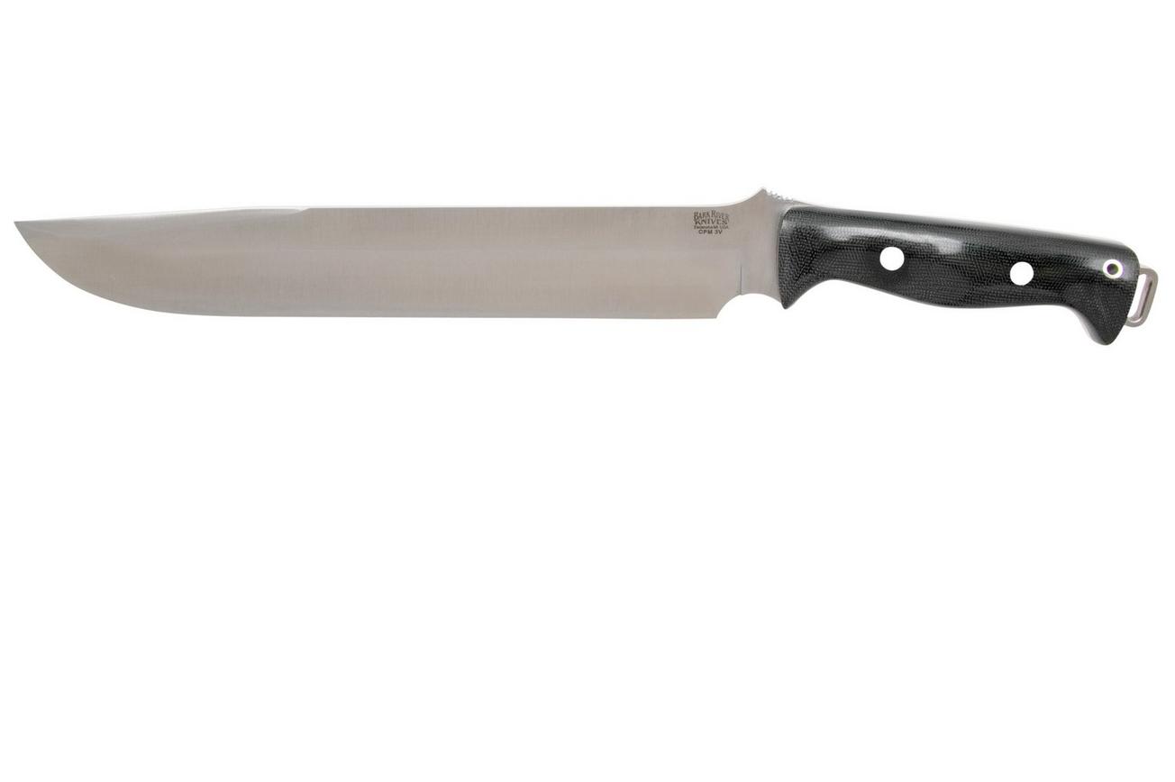 Bark River Bravo 3 CPM 3V Black Canvas Micarta, survivalmes