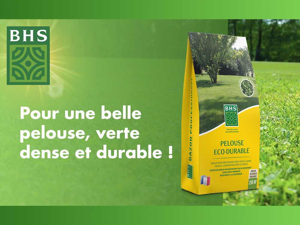 Ped5 | 5kg | 250 m² | gazon eco durable | graminées et trèfle | pelous