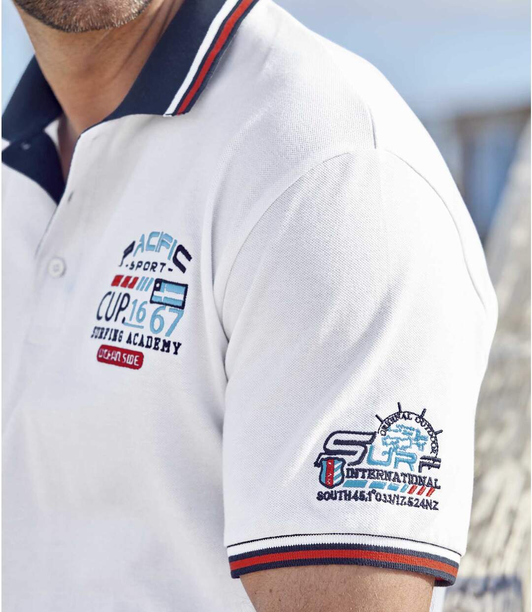 Lot de 2 Polos Pacific Surf