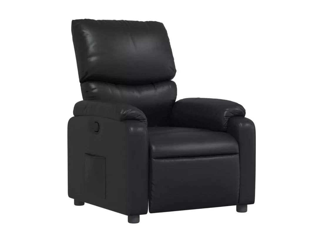 Fauteuil inclinable Noir Similicuir