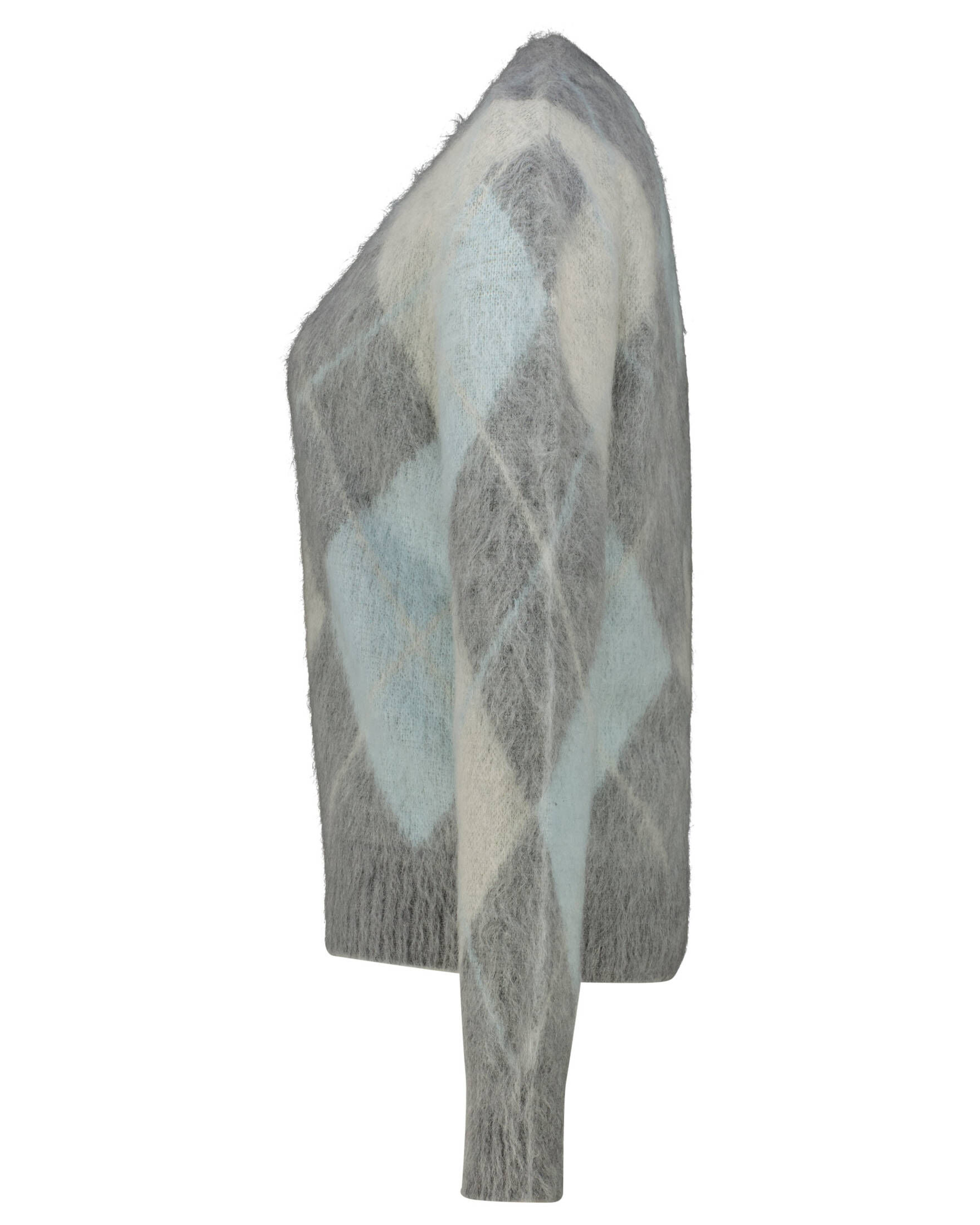 Ami Paris| Damen Strickpullover aus Mohair und gebürstetem Alpaka