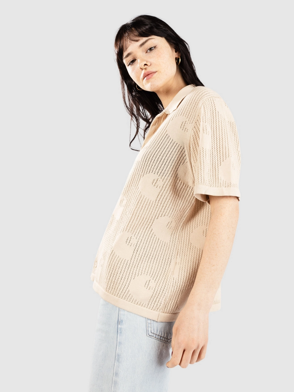 Carhartt WIP Temple Knit Shirt fleur de sel