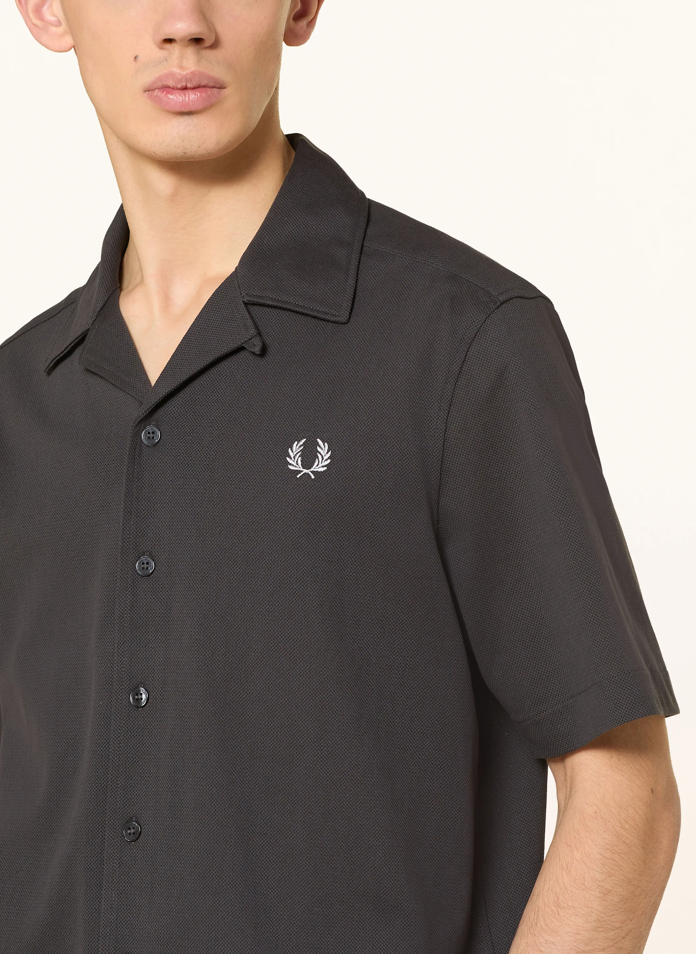 FRED PERRY Resorthemd Comfort Fit aus Piqué