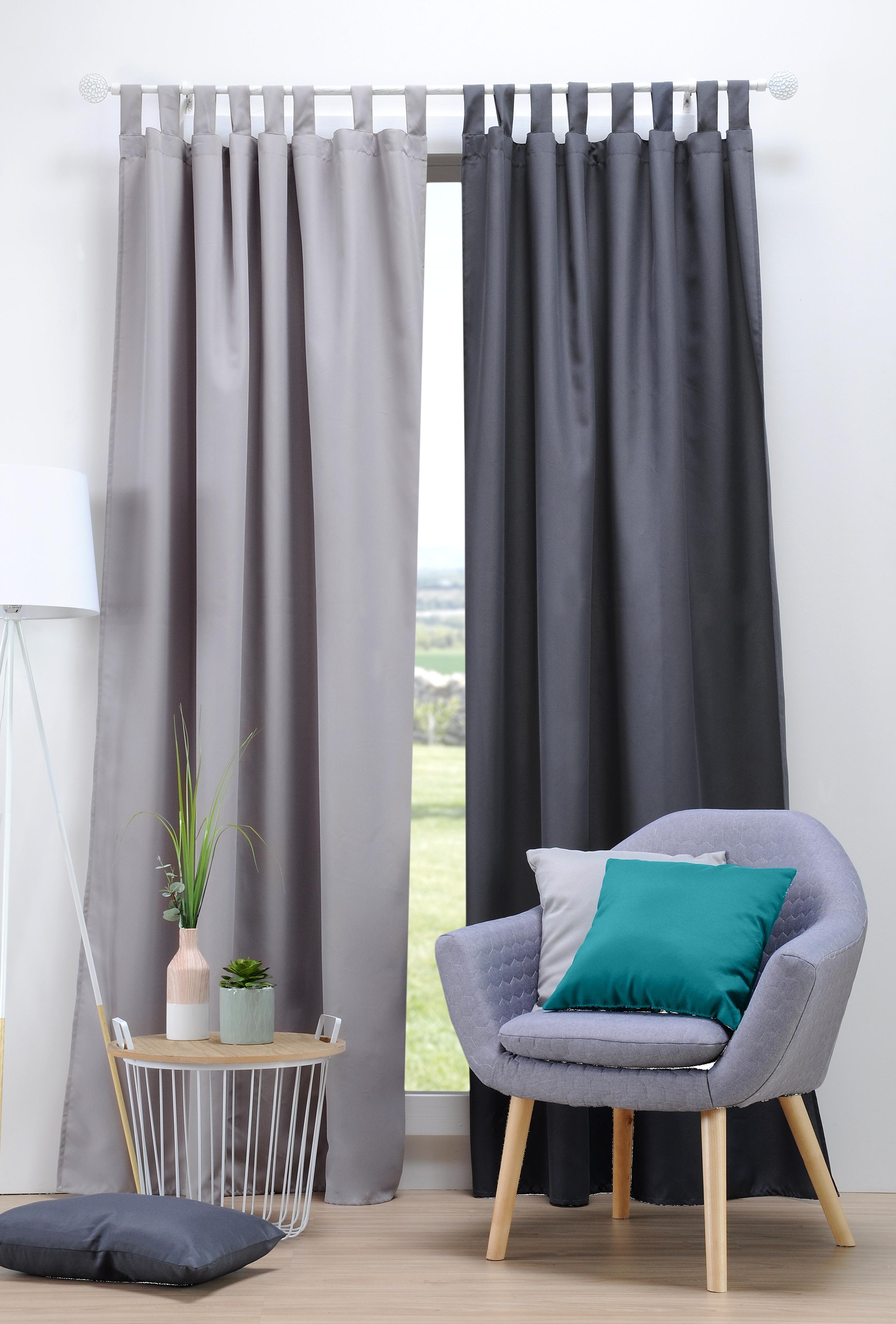 NELSON RIDEAU 135X260 PATTES ANTHRACITE