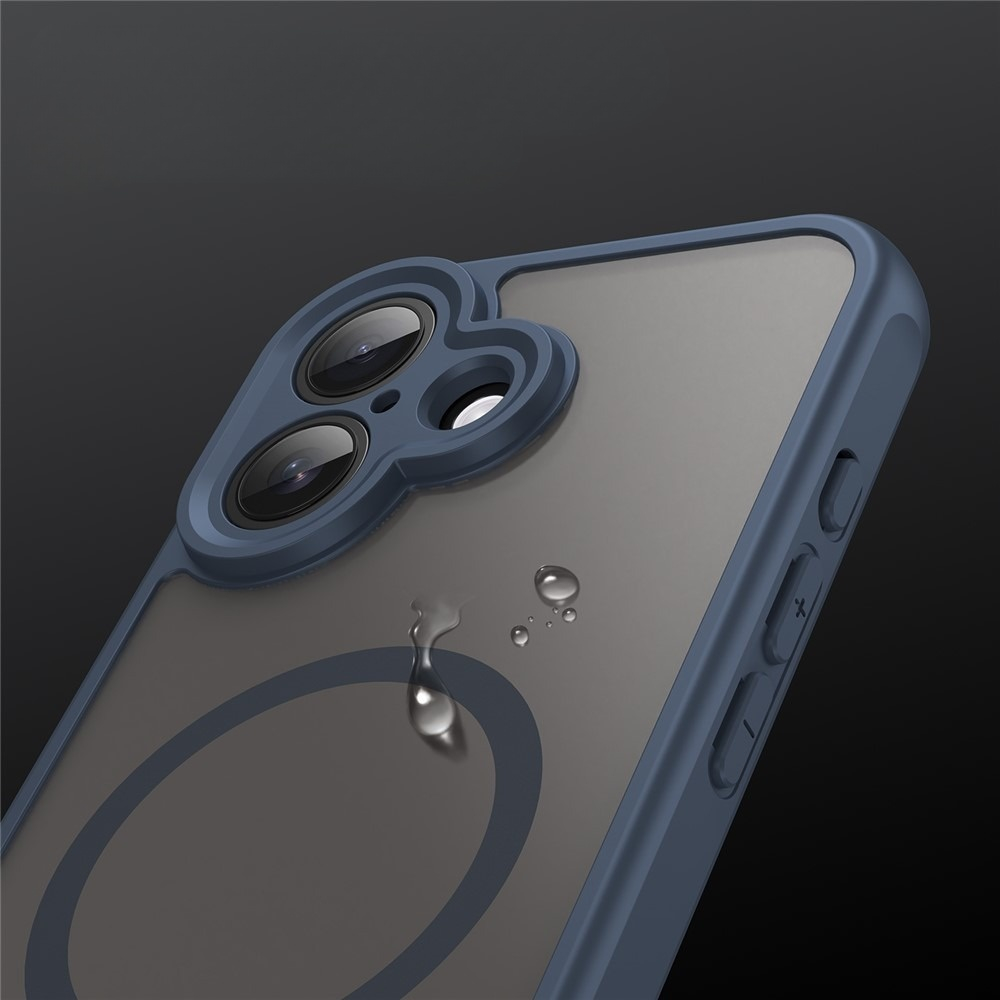iPhone 17 MagSafe Hybrid Hülle mit TPU Bumper - Blau