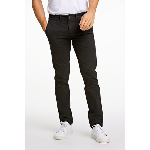 Lindbergh Structure Superflex Chinos, Black, W36/L34
