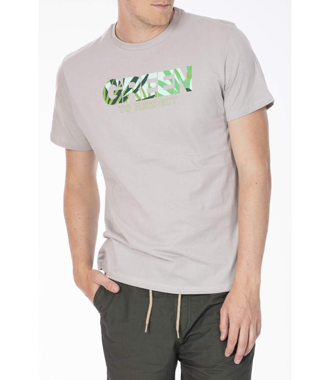 T-shirt coton bio GREENR9 GRIS
