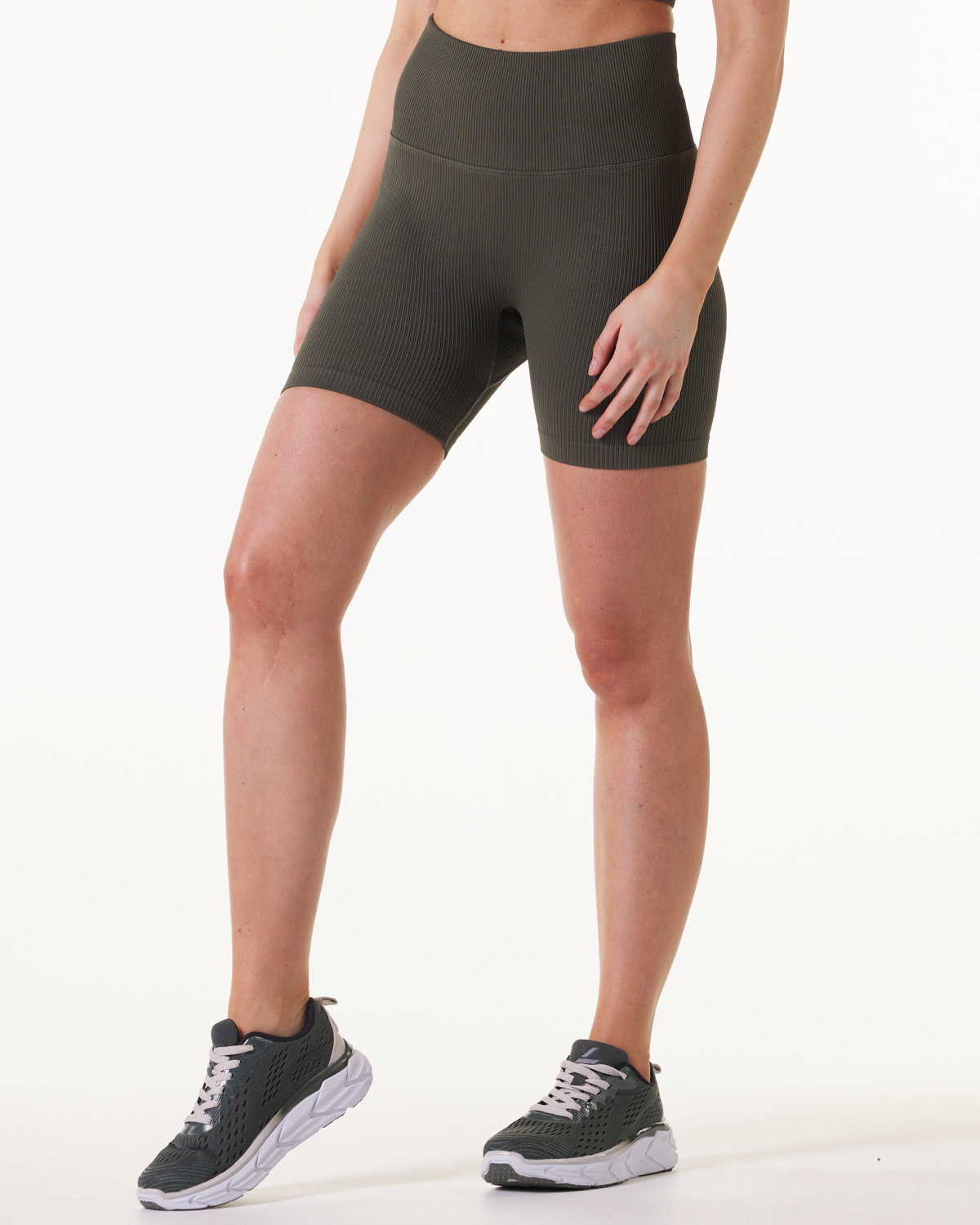PERFECT RIB SET - Crop Tee + Shorts 5\