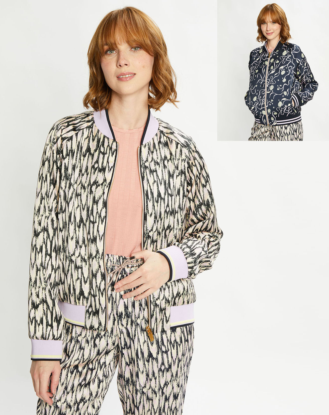 Scotch & Soda Blouson Bomber Réversible multicolore