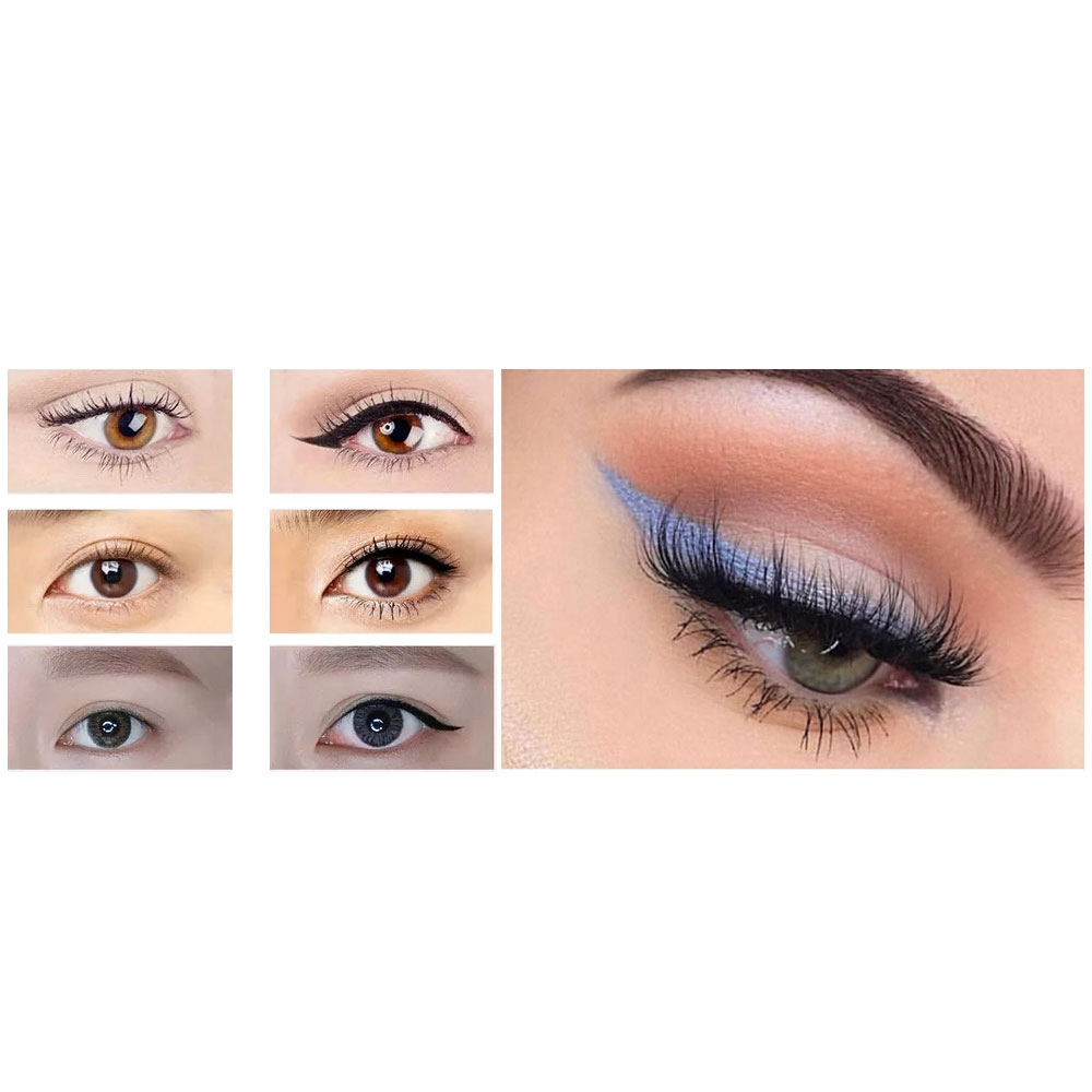 (10-tlg. Set) Magnetisches Wimpern Set Fake Volume Lashes mit Pinzette   Eyeliner