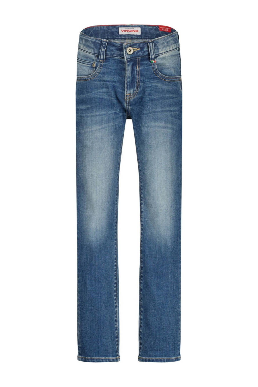 Vingino slim regular waist jeans medium blue denim