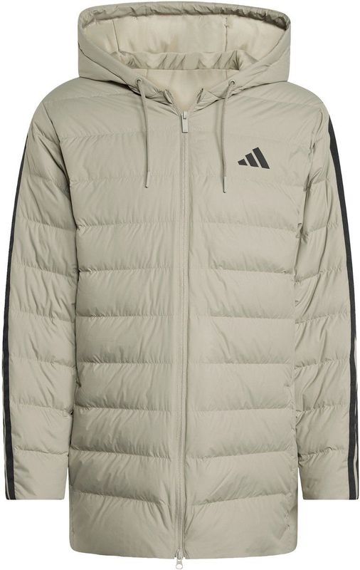 Essentials CLIMAWARM 3-Stripes Light Down Parka met Capuchon