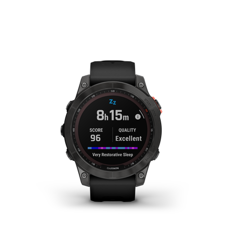 FENIX 7 SOLAR Multisportuhr 47mm  schiefergrau mit schwarzem armband