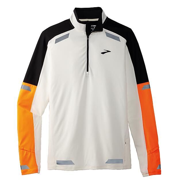 BROOKS RUNNING - T-SHIRT ML DEMI ZIP RUN VISIBLE 1/2 ZIP 2-0 M