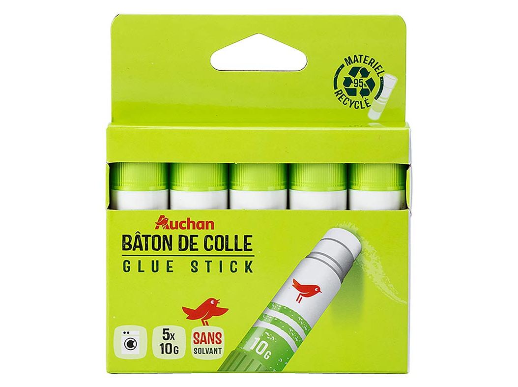 COLA BATON AUCHAN 10G 5 UNIDADES