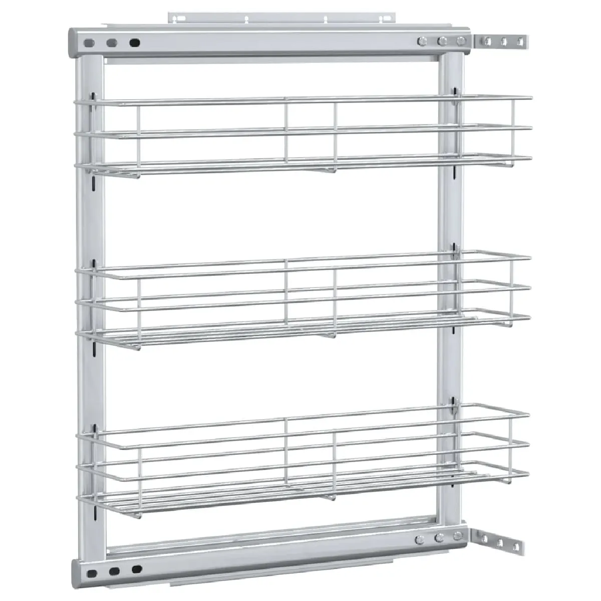 VidaXL Panier de cuisine - Métallique