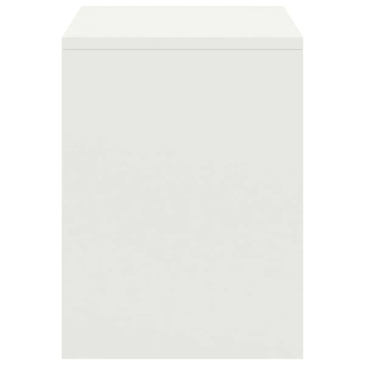 vidaXL Tables de Chevet - Blanc