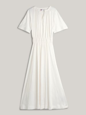 Vestido longo Tommy Hilfiger x Vacation com decote em V e modelagem evasê