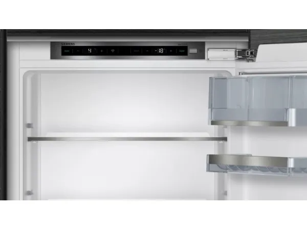Siemens iQ500 KI87SADE0 - Køleskab/fryser - bund-fryser - til indbygning - bredde: 56 cm - dybde: 55 cm - højde: 177.5 cm - 272 liter - Klasse E - hyperFresh plus / LED-belysningen / softClose - Fladhængsel