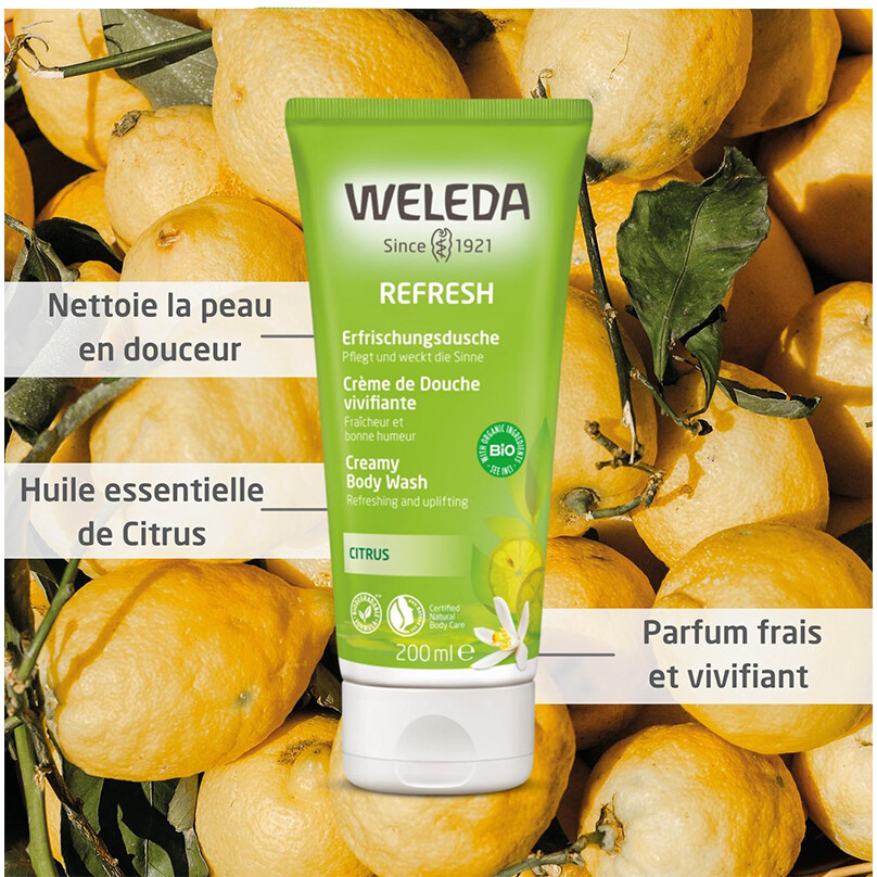Crème de Douche vivifiante - Citrus - Corps - 200 ml