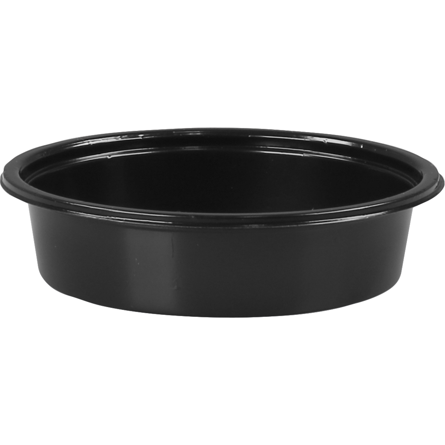 Cup, gerecycled PET, 50ml, Ø 75mm, zwart