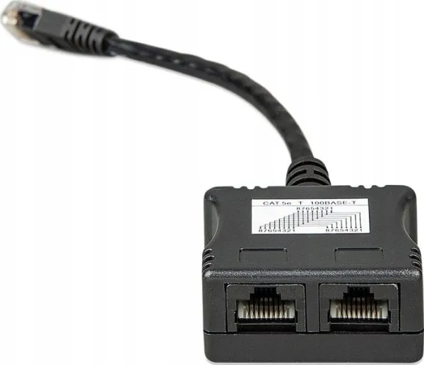 Splitter VICTRON ENERGY RJ45 (han) til 2x RJ45 (hun) 15 cm (ASS030530250) Sort