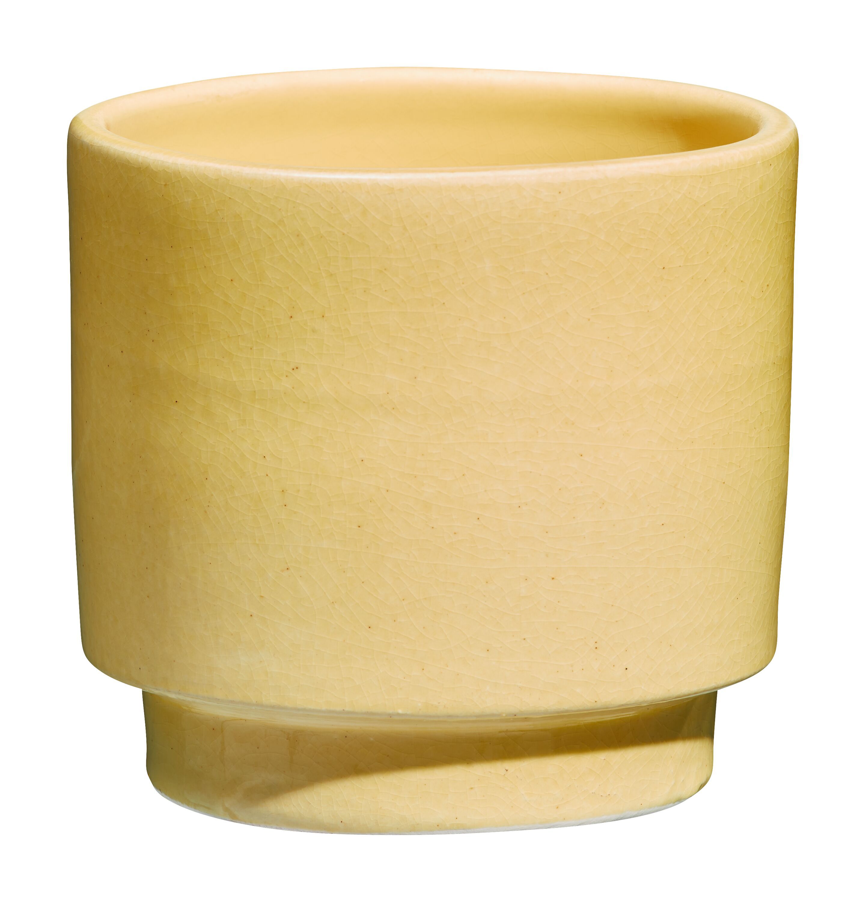SU AMAYA Topf gelb 14x13cm - Hellgelb / H: 14.0 cm