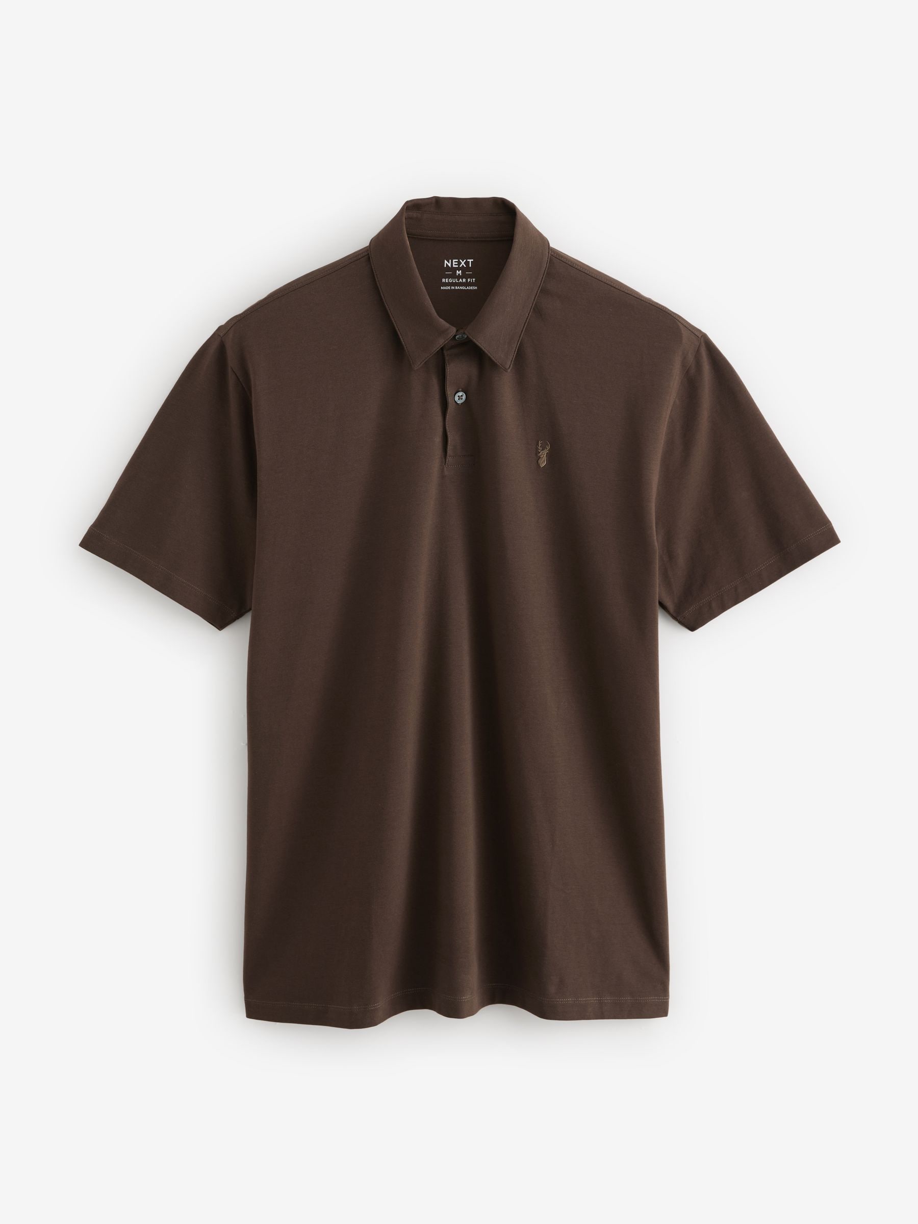 Naturel/eenkleurig - Normale Pasvorm - Set van 5 jersey poloshirts met korte mouwen