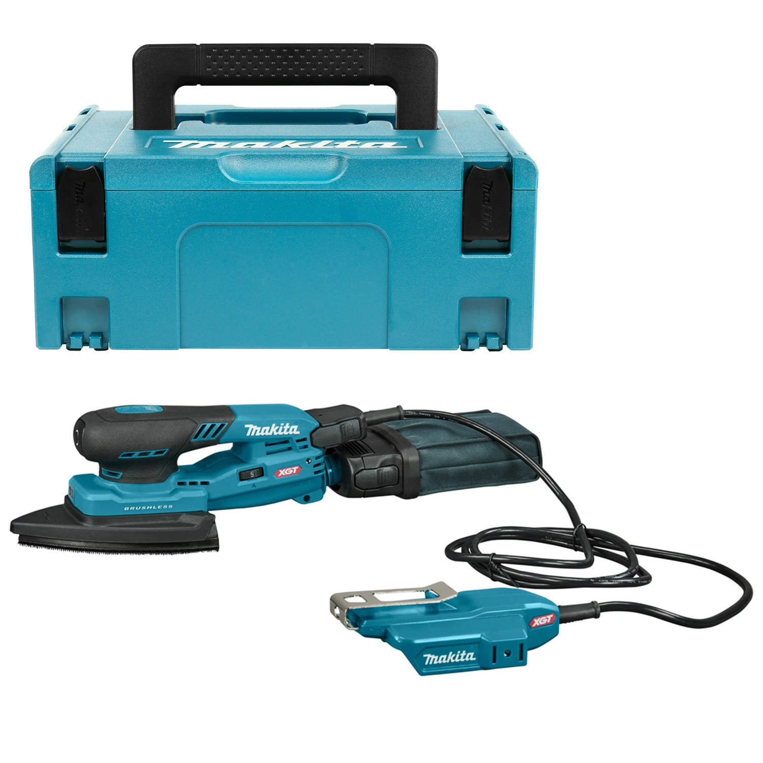 Makita BO006CGZJNL XGT 40V Li-ion accu Handpalm deltaschuurmachine in Mbox - 100x150mm
