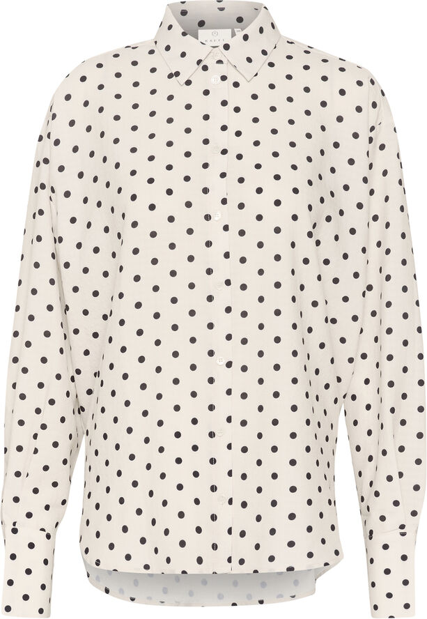 Kaffe KAoscarna Shirt Chalk/black dot
