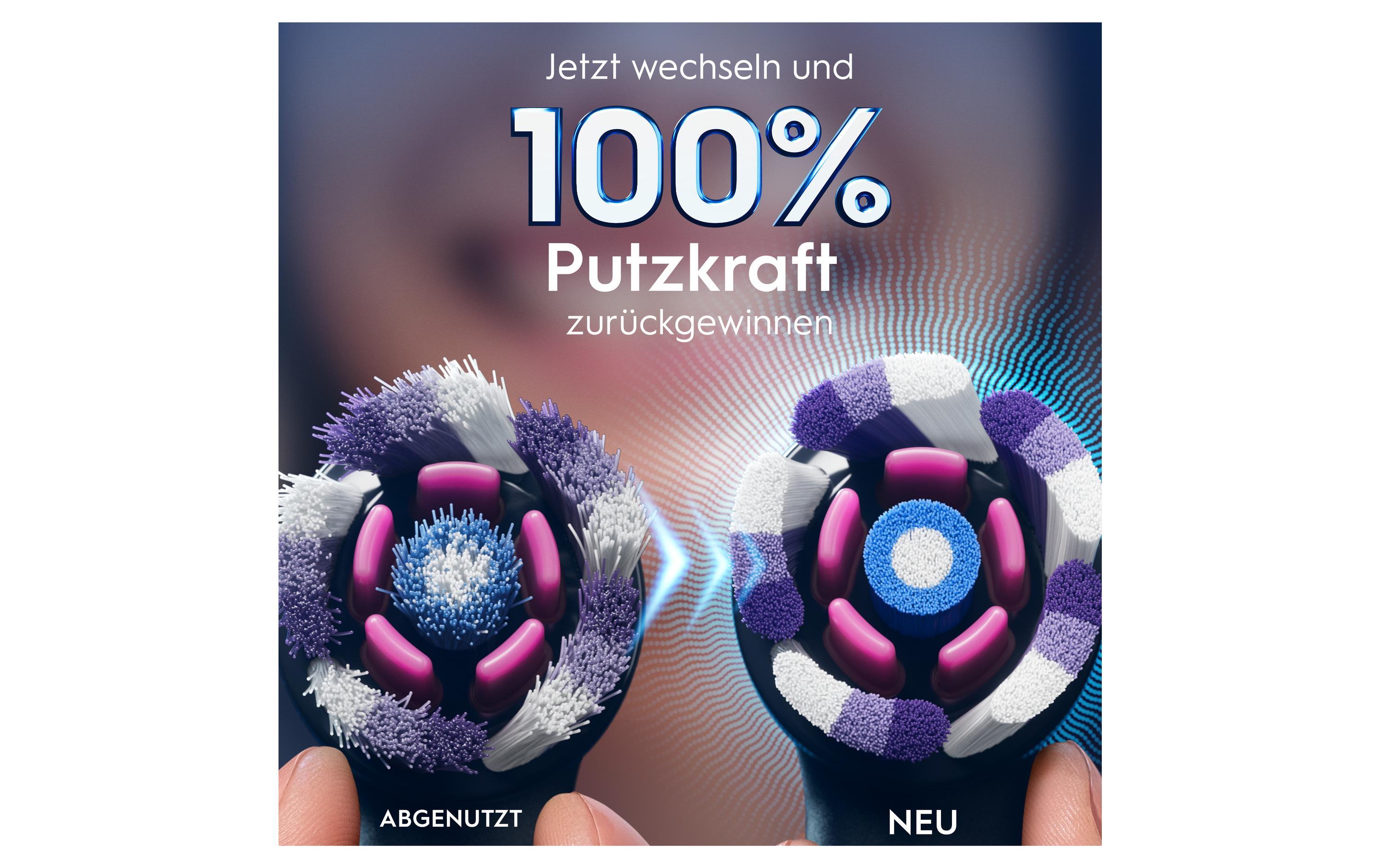 Zahnbürstenkopf iO Radiant White Black 4 StückErsatzbürsten