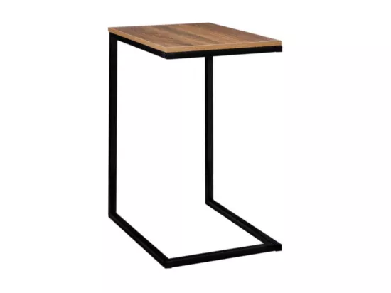 Table d'appoint Bout de Canapé en Métal et Bois