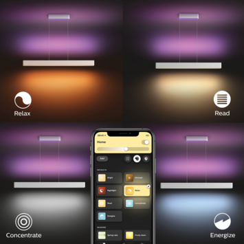 Philips Hue hanglamp Ensis wit 129,8x7 cm (lxb)