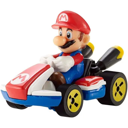 Hot Wheels Mario Kart Replica Die-Cast Mario im Maßstab 1:64