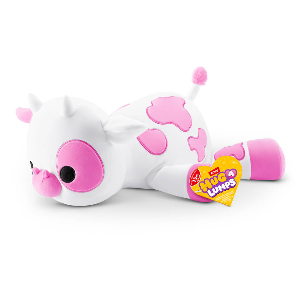 Hug-A-Lumps knuffel koe Clover - 60 cm