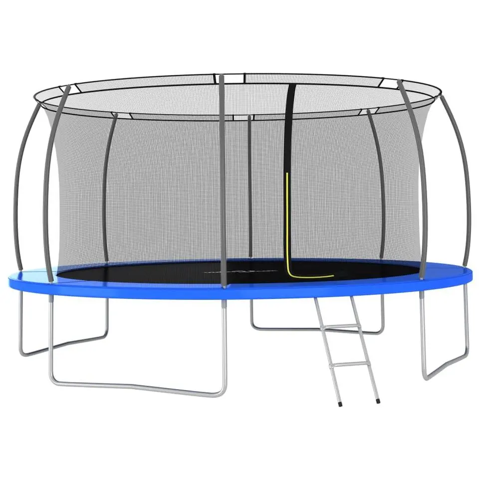 vidaXL - Trampolineset - Blauw - Ø 460 x 80 cm