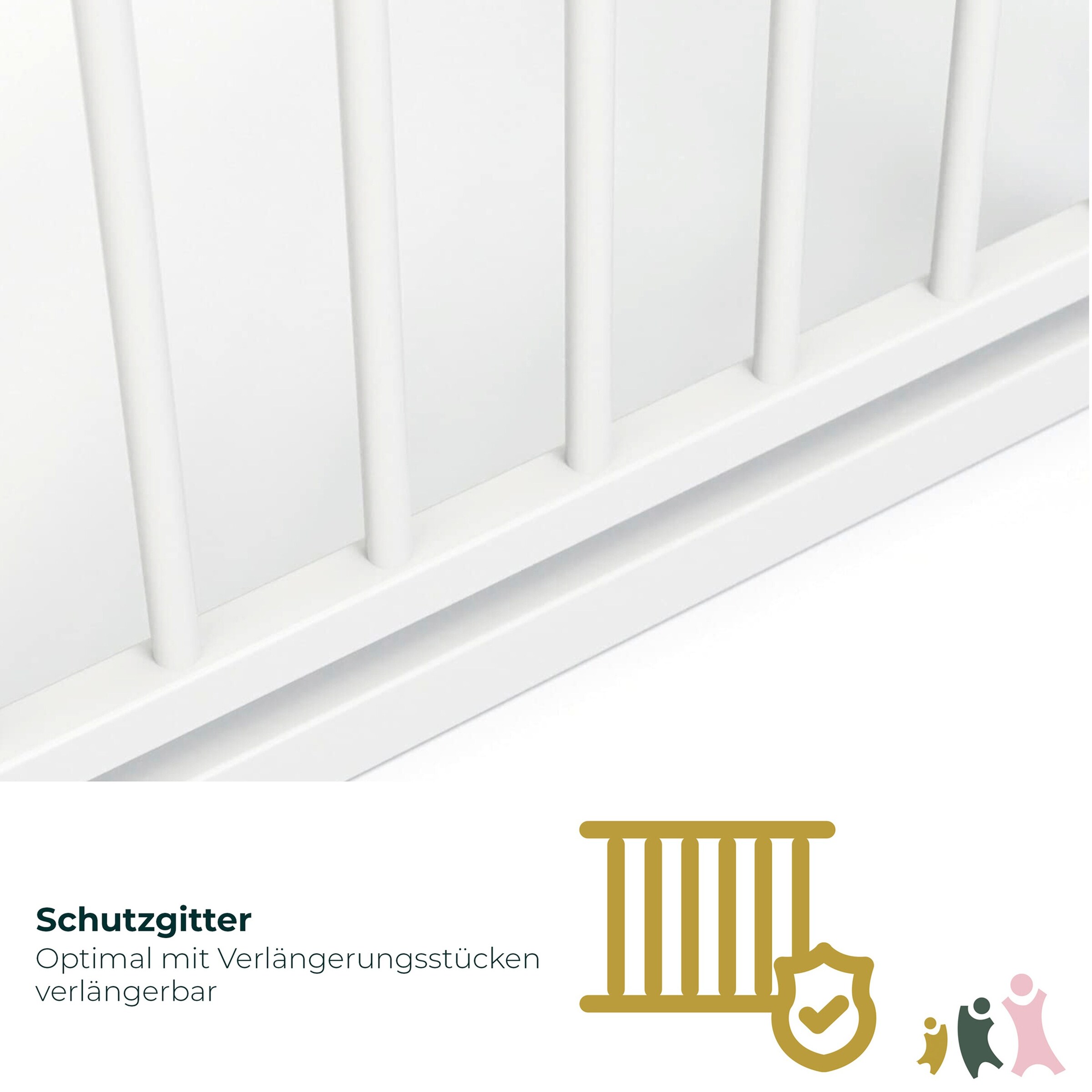 Geuther Treppenschutzgitter Easylock Plus 84-92,5 cm